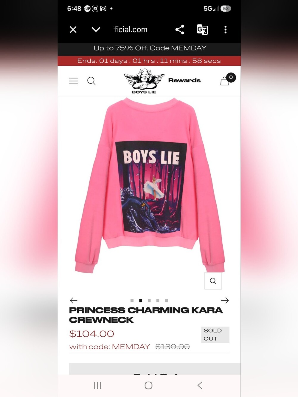 Boys Lie Hot Pink Graphic Crewneck Sweatshirt And Pants